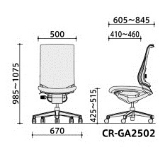 コクヨ-オフィスチェア-INSPINE-ハイバック-肘なし-CR-GA2502E1GMQ5-ホワイトフレーム-オリーブグリーン | 4 | ブング・ステーション